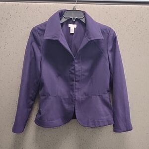 Chicos purple coat with
